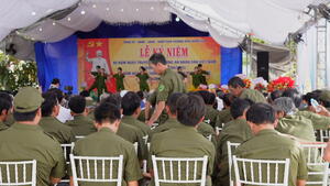 Lễ kỷ niệm 80 năm Ngày truyền thống Công an nhân dân Việt Nam (19/8/1945 - 19/8/2025) tại phường Hoài Nhơn Tây