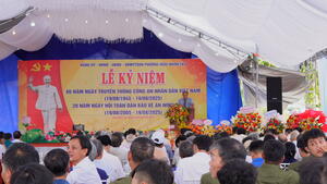 Lễ kỷ niệm 80 năm Ngày truyền thống Công an nhân dân Việt Nam (19/8/1945 - 19/8/2025) tại phường Hoài Nhơn Tây