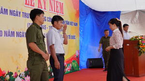 Lễ kỷ niệm 80 năm Ngày truyền thống Công an nhân dân Việt Nam (19/8/1945 - 19/8/2025) tại phường Hoài Nhơn Tây