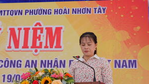 Lễ kỷ niệm 80 năm Ngày truyền thống Công an nhân dân Việt Nam (19/8/1945 - 19/8/2025) tại phường Hoài Nhơn Tây