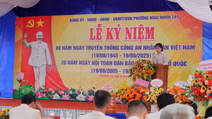 Lễ kỷ niệm 80 năm Ngày truyền thống Công an nhân dân Việt Nam (19/8/1945 - 19/8/2025) tại phường Hoài Nhơn Tây