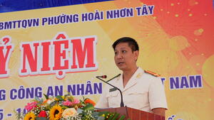 Lễ kỷ niệm 80 năm Ngày truyền thống Công an nhân dân Việt Nam (19/8/1945 - 19/8/2025) tại phường Hoài Nhơn Tây