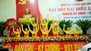 Đại hội Đại biểu Đảng bộ phường Hoài Nhơn Tây lần thứ I, nhiệm kỳ 2025 - 2030