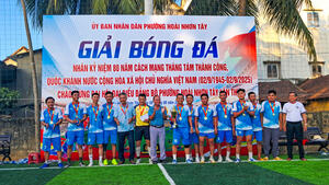 Giải bóng đá nhân kỷ niệm 80 năm Cách mạng tháng Tám thành công, Quốc khánh nước Cộng hòa xã hội chủ nghĩa Việt Nam (02/9/1945 - 02/9/2025) - Chào mừng Đại hội Đại biểu Đảng bộ phường Hoài Nhơn Tây lần thứ I