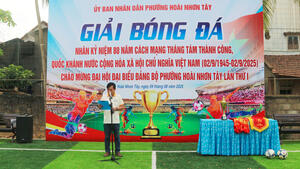 Giải bóng đá nhân kỷ niệm 80 năm Cách mạng tháng Tám thành công, Quốc khánh nước Cộng hòa xã hội chủ nghĩa Việt Nam (02/9/1945 - 02/9/2025) - Chào mừng Đại hội Đại biểu Đảng bộ phường Hoài Nhơn Tây lần thứ I