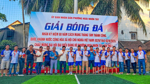 Giải bóng đá nhân kỷ niệm 80 năm Cách mạng tháng Tám thành công, Quốc khánh nước Cộng hòa xã hội chủ nghĩa Việt Nam (02/9/1945 - 02/9/2025) - Chào mừng Đại hội Đại biểu Đảng bộ phường Hoài Nhơn Tây lần thứ I